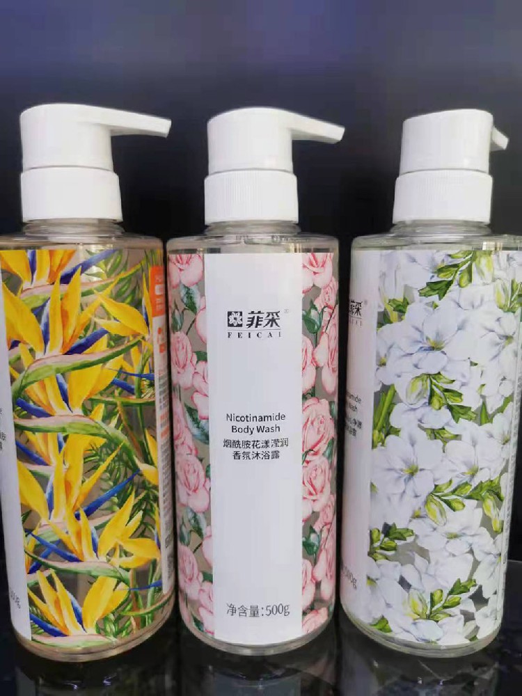 菲采-煙(yān)酰胺花(huā)漾滢潤香氛沐浴露